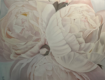 Named contemporary work « L’odeur des pivoines », Made by TATIANA LASHCHENKOVA