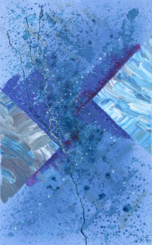 Named contemporary work « Blaue Lebensader », Made by NASIR