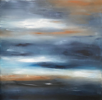 Named contemporary work « LES VAGUES REFLÈTENT LE SOLEIL », Made by BARTH MROZ