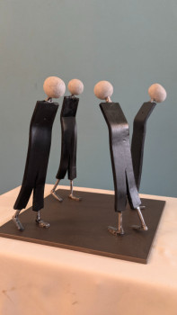 Named contemporary work « LES RÉSIGNÉS », Made by YERBANGA SCULPTURE