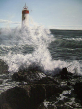 Named contemporary work « Phare », Made by ELISABETH CUEGNIET