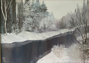 Named contemporary work « Hiver », Made by TATIANA LASHCHENKOVA