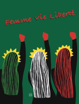 Named contemporary work « Femme Vie Liberté », Made by SHAB