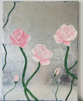 Named contemporary work « Roses », Made by NISIE