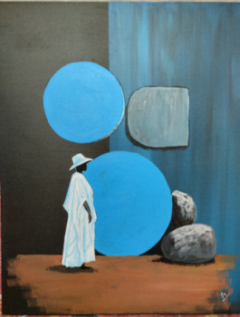 Named contemporary work « Azul/Blanco trabajo expecial », Made by ANTONIO CERON