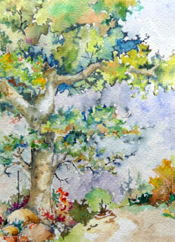 Named contemporary work « Un arbre », Made by JJOURDAN