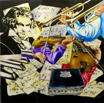 Named contemporary work « Ludwig van Beethoven », Made by PACAUD
