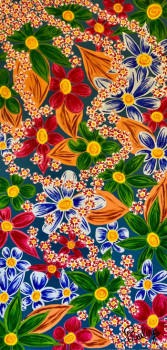Named contemporary work « Jardin fleuri 5 », Made by PAULINE