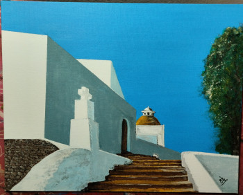 Named contemporary work « Coleccion Azul/Blanco n°12 », Made by ANTONIO CERON