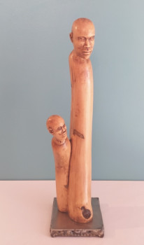 Named contemporary work « LA PEUR DE L'AVENIR », Made by YERBANGA SCULPTURE