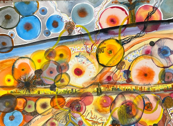 Named contemporary work « Où est ta tête ? », Made by BOSHâ