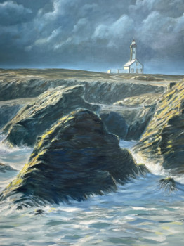 Named contemporary work « Les Poulains. Belle île en mer. », Made by DAMIENS