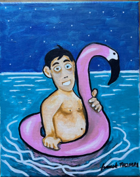 Named contemporary work « La baignade de mr Krab », Made by FRANCK THOMAS