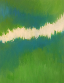 Named contemporary work « Green », Made by NZE