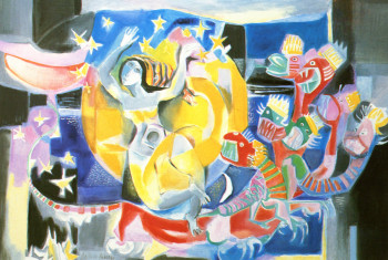 Named contemporary work « La femme enveloppée du soleil », Made by LOUIS CAILLAUD D'ANGERS