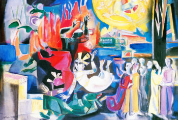 Named contemporary work « Sortez ! Ô mon peuple », Made by LOUIS CAILLAUD D'ANGERS