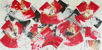 Named contemporary work « L'ECLAT DE NOEL », Made by YSABEL LAFFITTE