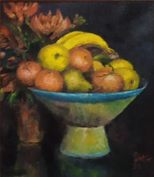 Named contemporary work « La coupe de fruits », Made by DANY WATTIER
