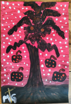 Named contemporary work « Le monstre était dans la maison », Made by MG