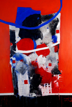 Named contemporary work « Intégration II », Made by FERNANDEZ