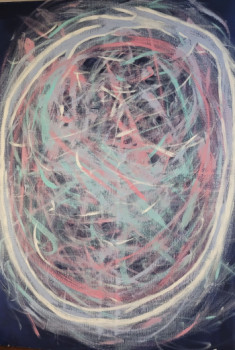 Named contemporary work « Univers », Made by CHANTAL LISTOIR