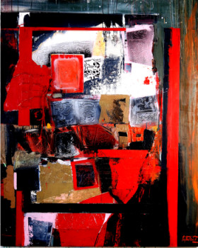 Named contemporary work « Tête bêche II », Made by FERNANDEZ