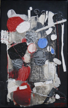 Named contemporary work « Territoire de l'oie suite II », Made by FERNANDEZ