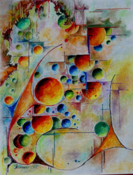 Named contemporary work « Onirique - 2- », Made by JJOURDAN