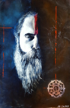 Named contemporary work « Saddhu », Made by NATACHA CAUCHOIS