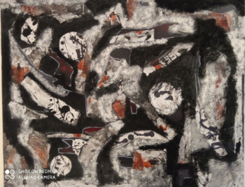 Named contemporary work « Nocturne », Made by MONIQUE CAMBRAI