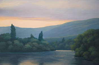 Named contemporary work « A l'aube », Made by YVES OGIER