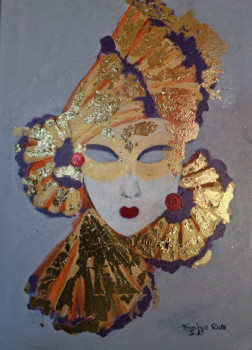 Named contemporary work « Vénitienne », Made by VéRONIQUE ROSE