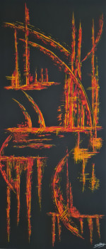 Named contemporary work « ESPIEGLERIE », Made by ERIC DELAHAYE