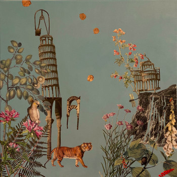 Named contemporary work « Wenn die Kometen kommen: Ein Tiger in Pisa », Made by RENATA RENATA KOS