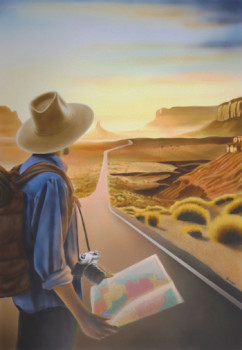 Named contemporary work « Comme une envie de voyage », Made by PASCAL GRANGER
