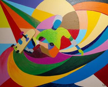 Named contemporary work « Skate », Made by STéPHANE CANTIN