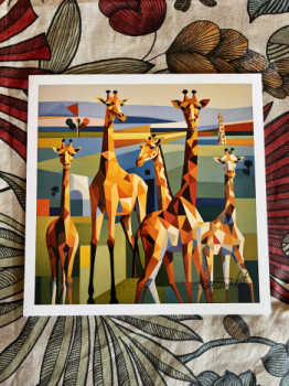 les girafes facon pop art On the ARTactif site