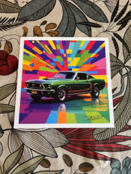 ford mustang facon pop art On the ARTactif site