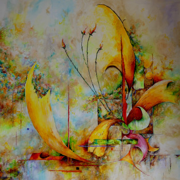 Named contemporary work « Opulence », Made by JJOURDAN
