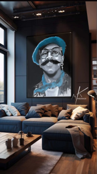 Named contemporary work « Mr. Moustache », Made by MKDESIGN