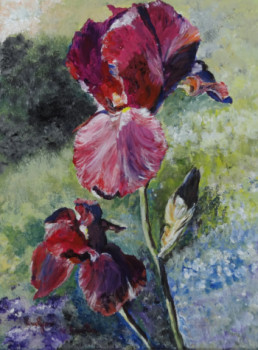 Named contemporary work « Iris », Made by EVLIN