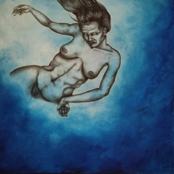 Named contemporary work « Chute dans les profondeurs », Made by ELODIE BEDON