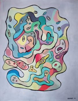 Named contemporary work « Harmonies des tortures, 6 », Made by MIREILLE DELGENèS