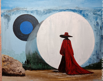 Named contemporary work « Utopia: Mujer nativa en paisaje irreal III », Made by ANTONIO CERON
