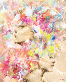 Named contemporary work « Inner bloom ••• », Made by ELWEIIISS