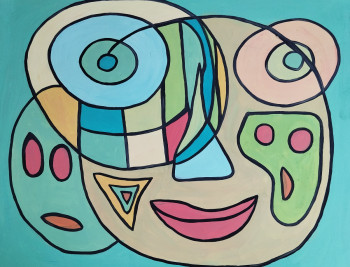 Named contemporary work « Ami », Made by MIREILLE DELGENèS