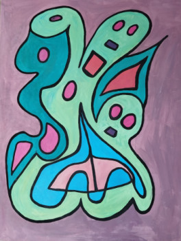 Named contemporary work « Âme harmonique », Made by MIREILLE DELGENèS