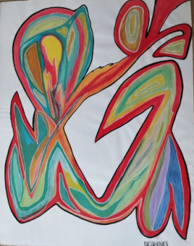 Named contemporary work « Reformation colorée, 1 », Made by MIREILLE DELGENèS