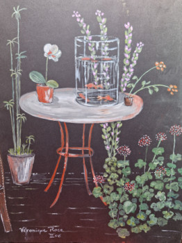 Named contemporary work « Patio », Made by VéRONIQUE ROSE