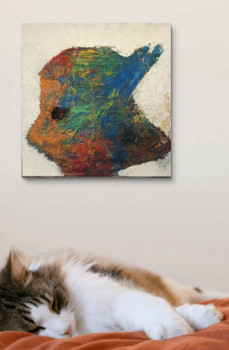 Named contemporary work « Boybunny », Made by TABLEAUXD'AURé
